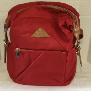 Water resistant youth back red w/ brown straps NWT